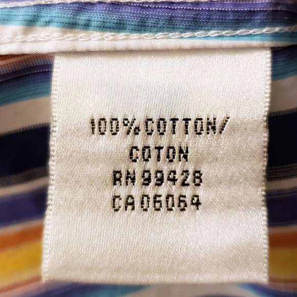 Bugatchi Uomo Man's Flip Cuff Shirt, Size Large - Picture 5 of 6